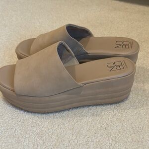 No Boundaries Tan Platform Sandals